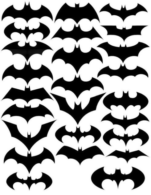 25 variations on the Bat symbol